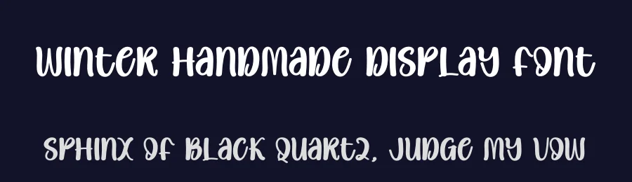 Winter Handmade Display Font by andikastudio — Display Font — thumbnail 2