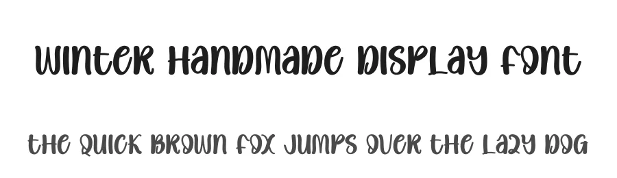 Winter Handmade Display Font by andikastudio — Display Font