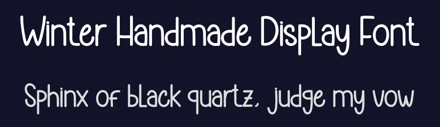Winter Handmade Display Font by andikastudio — Display Font — thumbnail 2