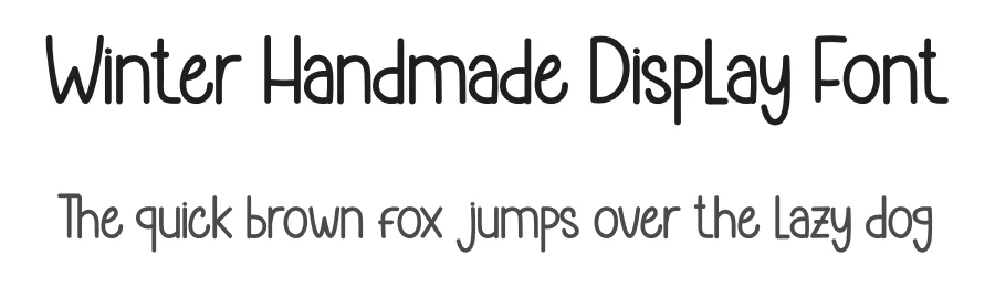 Winter Handmade Display Font by andikastudio — Display Font