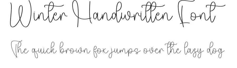 Winter Handwritten Font by andikastudio — Script Handwritten Font