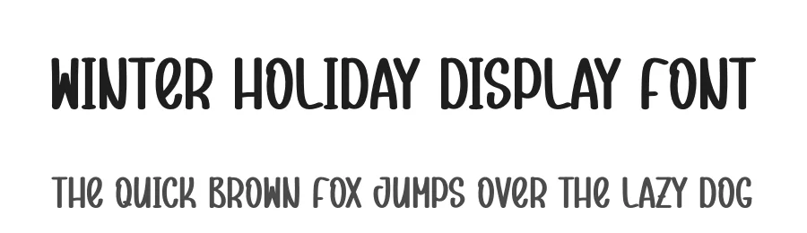 Winter Holiday Display Font by andikastudio — Display Font