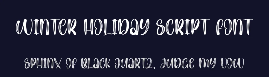 Winter Holiday Script Font by creativeletter — Script Handwritten Font — thumbnail 2