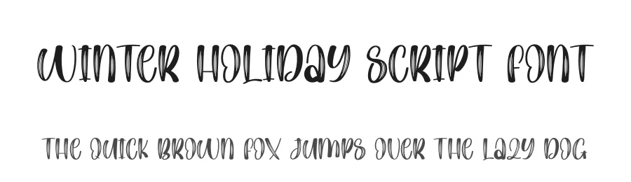 Winter Holiday Script Font by creativeletter — Script Handwritten Font