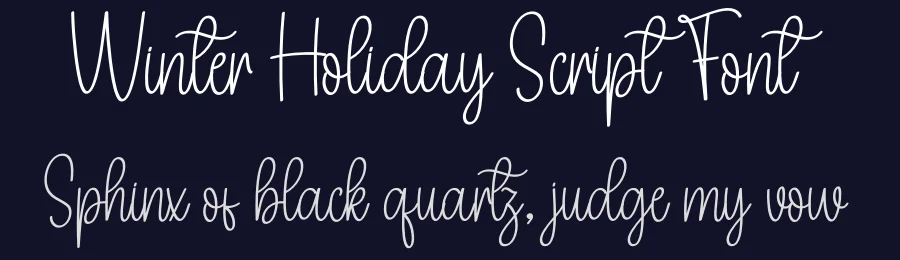 Winter Holiday Script Font by creativeletter — Script Handwritten Font — thumbnail 2