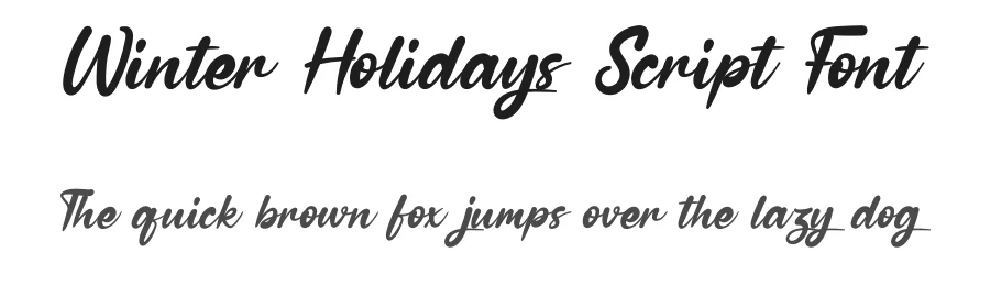 Winter Holidays Script Font by andikastudio — Script Handwritten Font