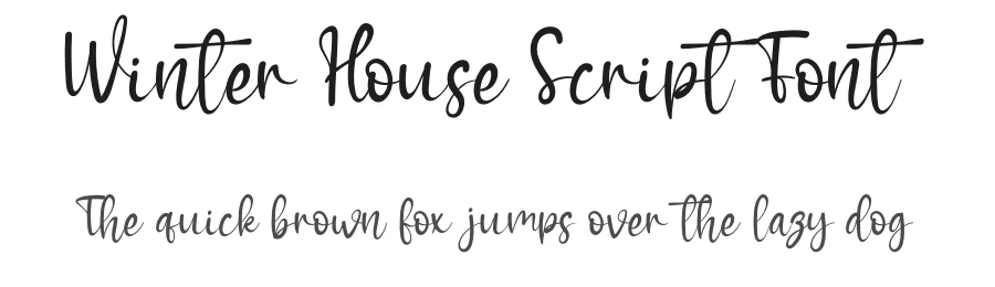 Winter House Script Font by andikastudio — Script Handwritten Font
