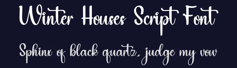 Winter Houses Script Font by inermediaSTUDIO — Script Handwritten Font — thumbnail 2