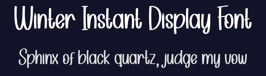 Winter Instant Display Font by andikastudio — Display Font — thumbnail 2