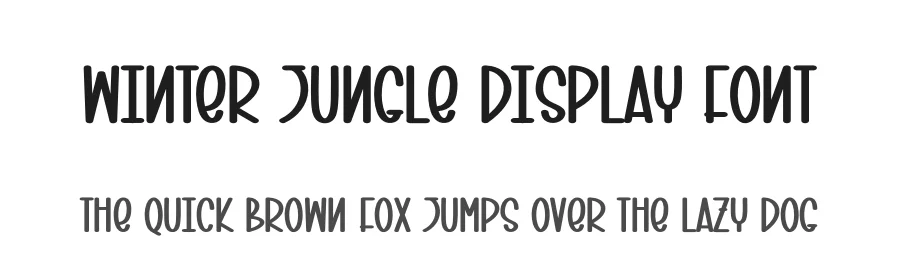 Winter Jungle Display Font by creativeletter — Display Font