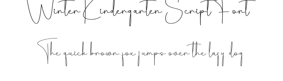 Winter Kindergarten Script Font by andikastudio — Script Handwritten Font
