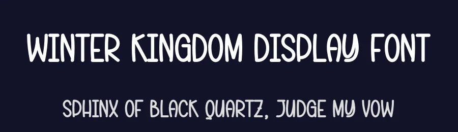 Winter Kingdom Display Font by creativeletter — Display Font — thumbnail 2