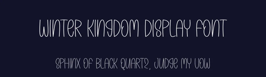 Winter Kingdom Display Font by andikastudio — Display Font — thumbnail 2