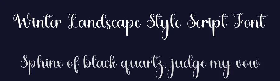 Winter Landscape Style Script Font by freshtypeink — Script Handwritten Font — thumbnail 2