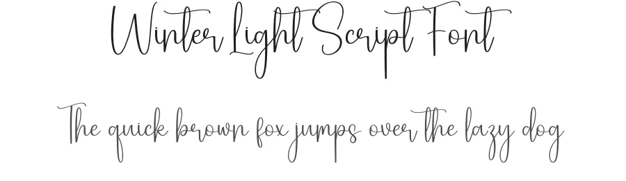 Winter Light Script Font by creativeletter — Script Handwritten Font