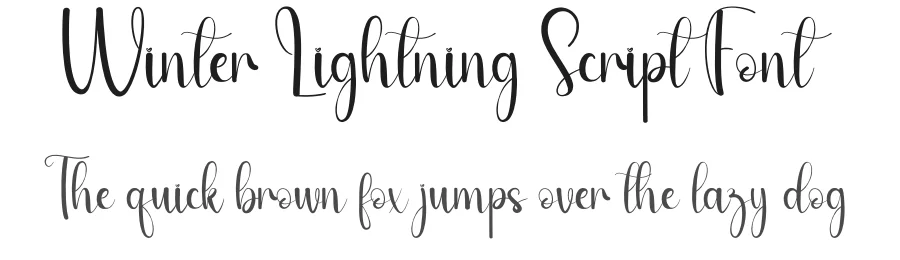 Winter Lightning Script Font by andikastudio — Script Handwritten Font