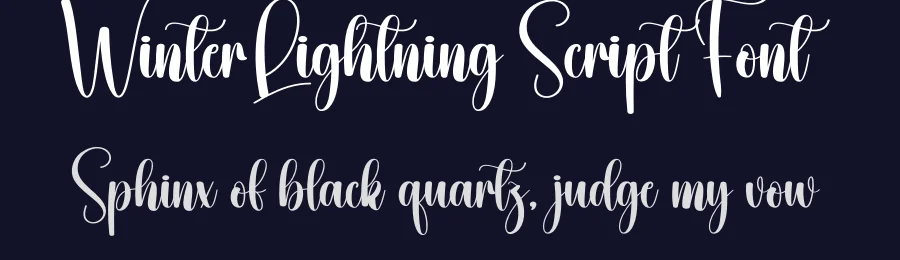 Winter Lightning Script Font by creativeletter — Script Handwritten Font — thumbnail 2