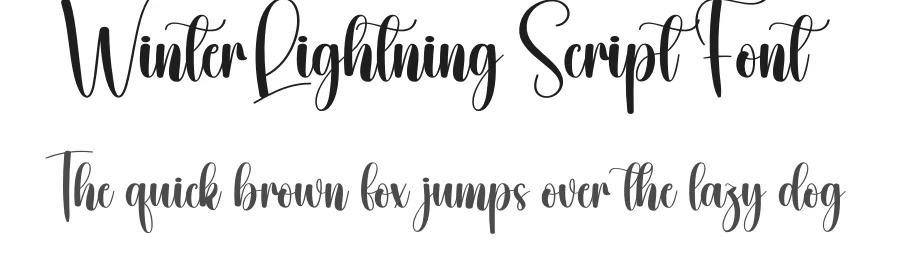 Winter Lightning Script Font by creativeletter — Script Handwritten Font