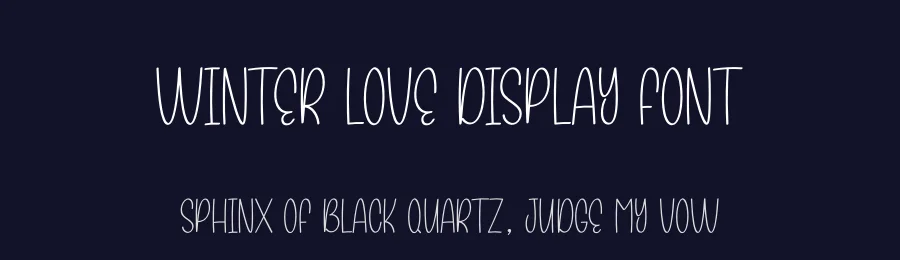Winter Love Display Font by creativeletter — Display Font — thumbnail 2