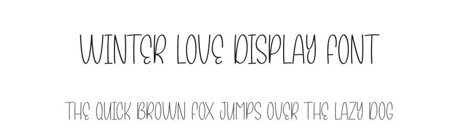Winter Love Display Font by creativeletter — Display Font