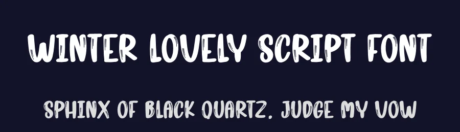 Winter Lovely Script Font by creativeletter — Display Font — thumbnail 2