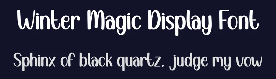 Winter Magic Display Font by creativeletter — Display Font — thumbnail 2