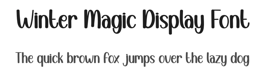 Winter Magic Display Font by creativeletter — Display Font