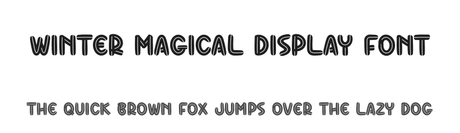 Winter Magical Display Font by andikastudio — Script Handwritten Font