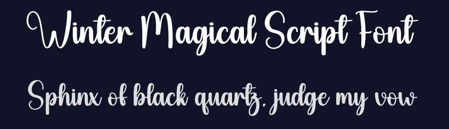 Winter Magical Script Font by creativeletter — Script Handwritten Font — thumbnail 2