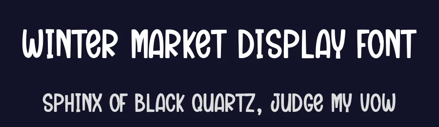 Winter Market Display Font by andikastudio — Display Font — thumbnail 2