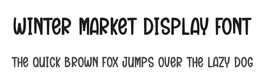 Winter Market Display Font by andikastudio — Display Font