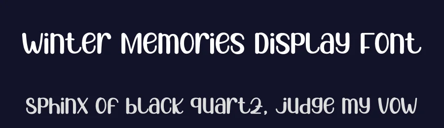 Winter Memories Display Font by andikastudio — Display Font — thumbnail 2
