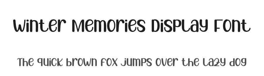 Winter Memories Display Font by andikastudio — Display Font