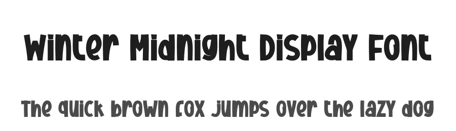 Winter Midnight Display Font by creativeletter — Display Font