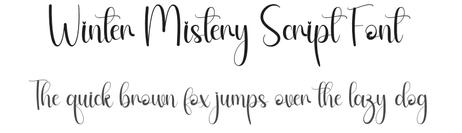 Winter Mistery Script Font by andikastudio — Script Handwritten Font