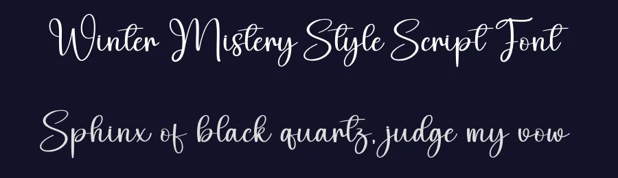 Winter Mistery Style Script Font by creativeletter — Script Handwritten Font — thumbnail 2