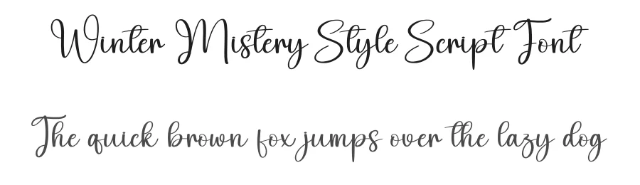 Winter Mistery Style Script Font by creativeletter — Script Handwritten Font