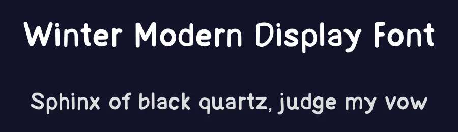 Winter Modern Display Font by Craftedtype — Decorative Font — thumbnail 2