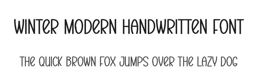 Winter Modern Handwritten Font by creativeletter — Display Font