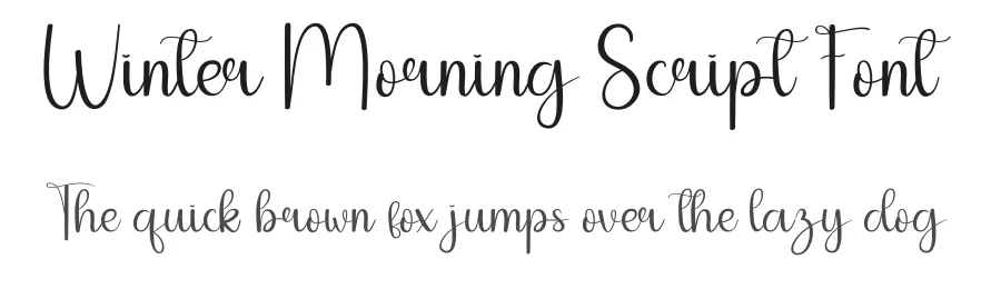 Winter Morning Script Font by andikastudio — Script Handwritten Font