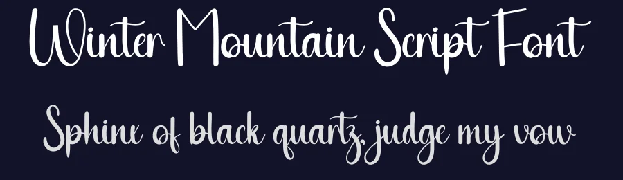 Winter Mountain Script Font by creativeletter — Script Handwritten Font — thumbnail 2