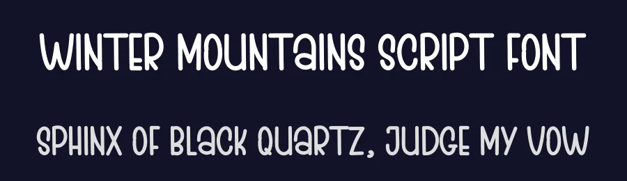WINTER MOUNTAINS Script Font by inermediaSTUDIO — Display Font — thumbnail 2