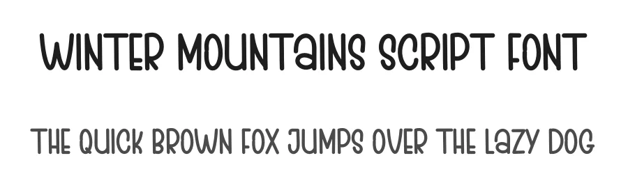 WINTER MOUNTAINS Script Font by inermediaSTUDIO — Display Font