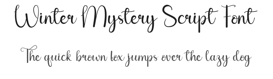 Winter Mystery Script Font by andikastudio — Script Handwritten Font