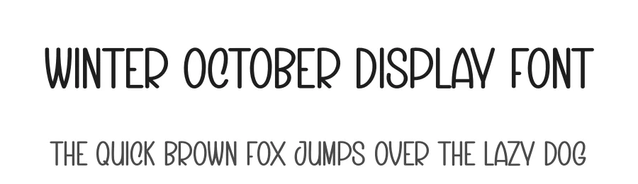 Winter October Display Font by creativeletter — Display Font