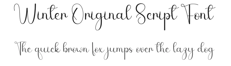 Winter Original Script Font by andikastudio — Script Handwritten Font
