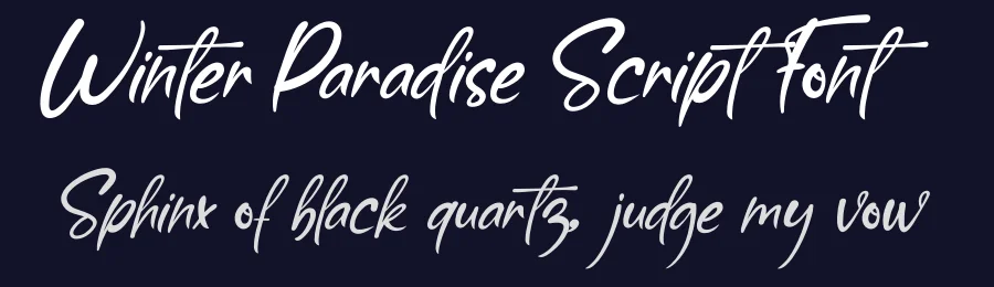 Winter Paradise Script Font by andikastudio — Script Handwritten Font — thumbnail 2