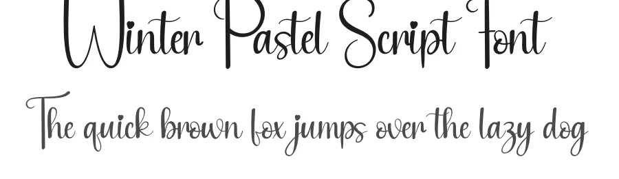 Winter Pastel Script Font by andikastudio — Script Handwritten Font