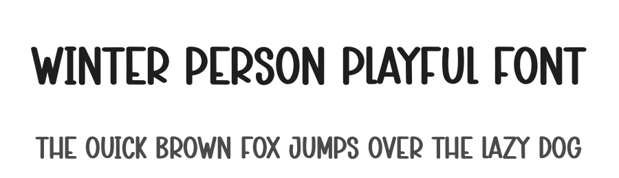 Winter Person Playful Font by creativeletter — Script Handwritten Font