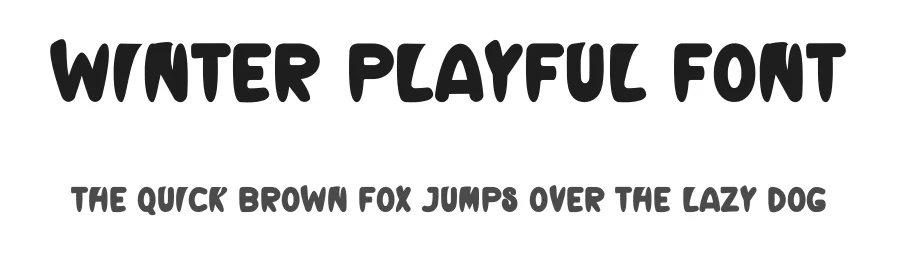 Winter Playful Font by freshtypeink — Display Font